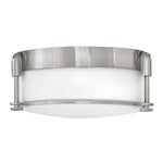 Colbin 2L BathRoom Flush Ceiling Light - Brushed Nickel Finish