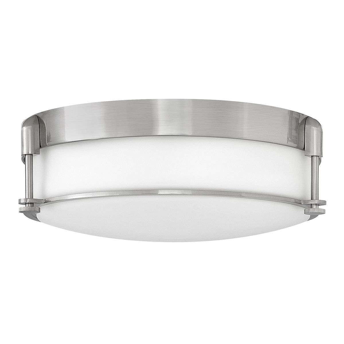 Colbin 3L BathRoom Flush Ceiling Light - Brushed Nickel Finish