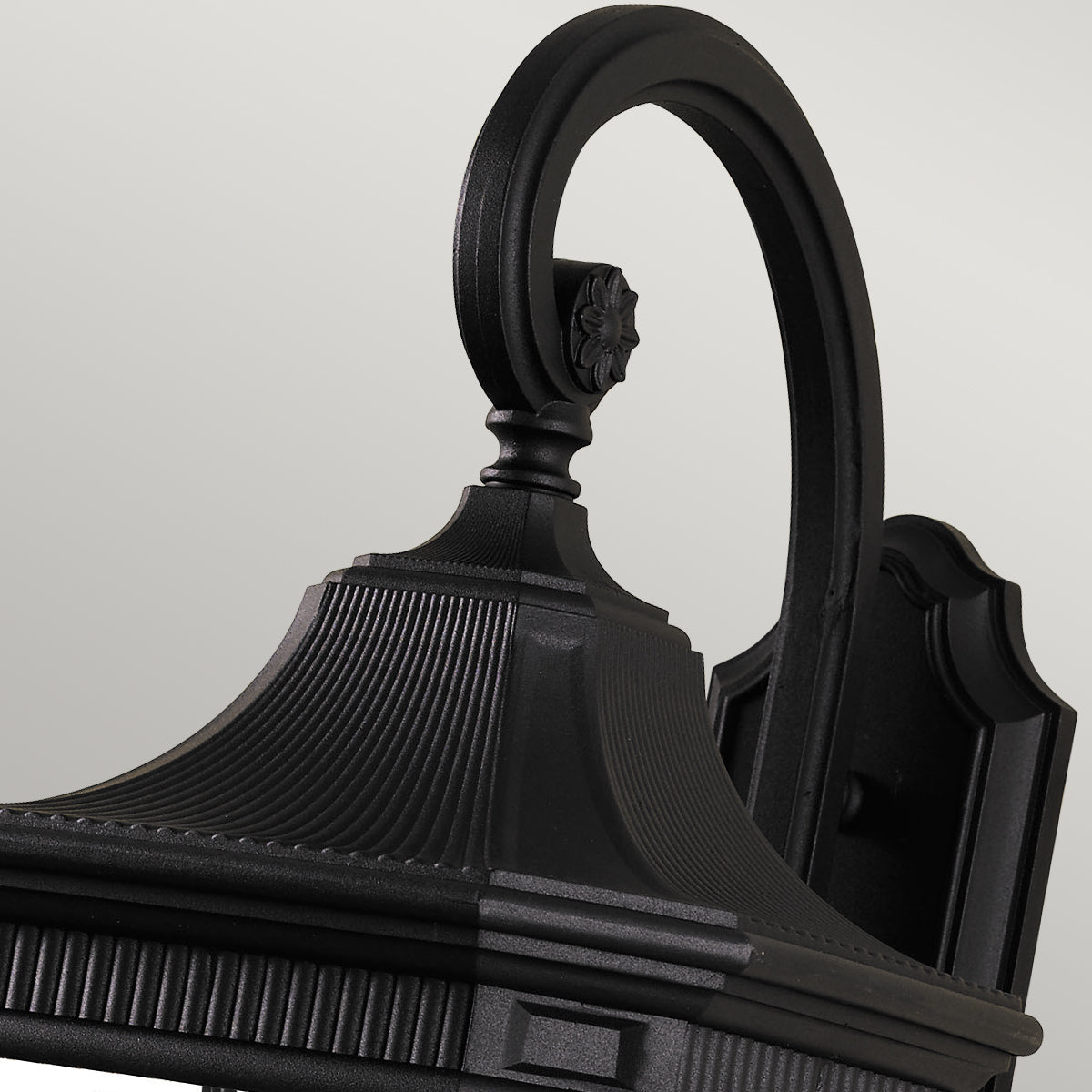 Cotswold Lane Large Wall Lantern - Black Finish