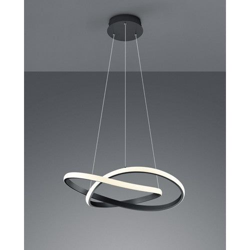 Course LED Hanging Light - Matt Black Finish