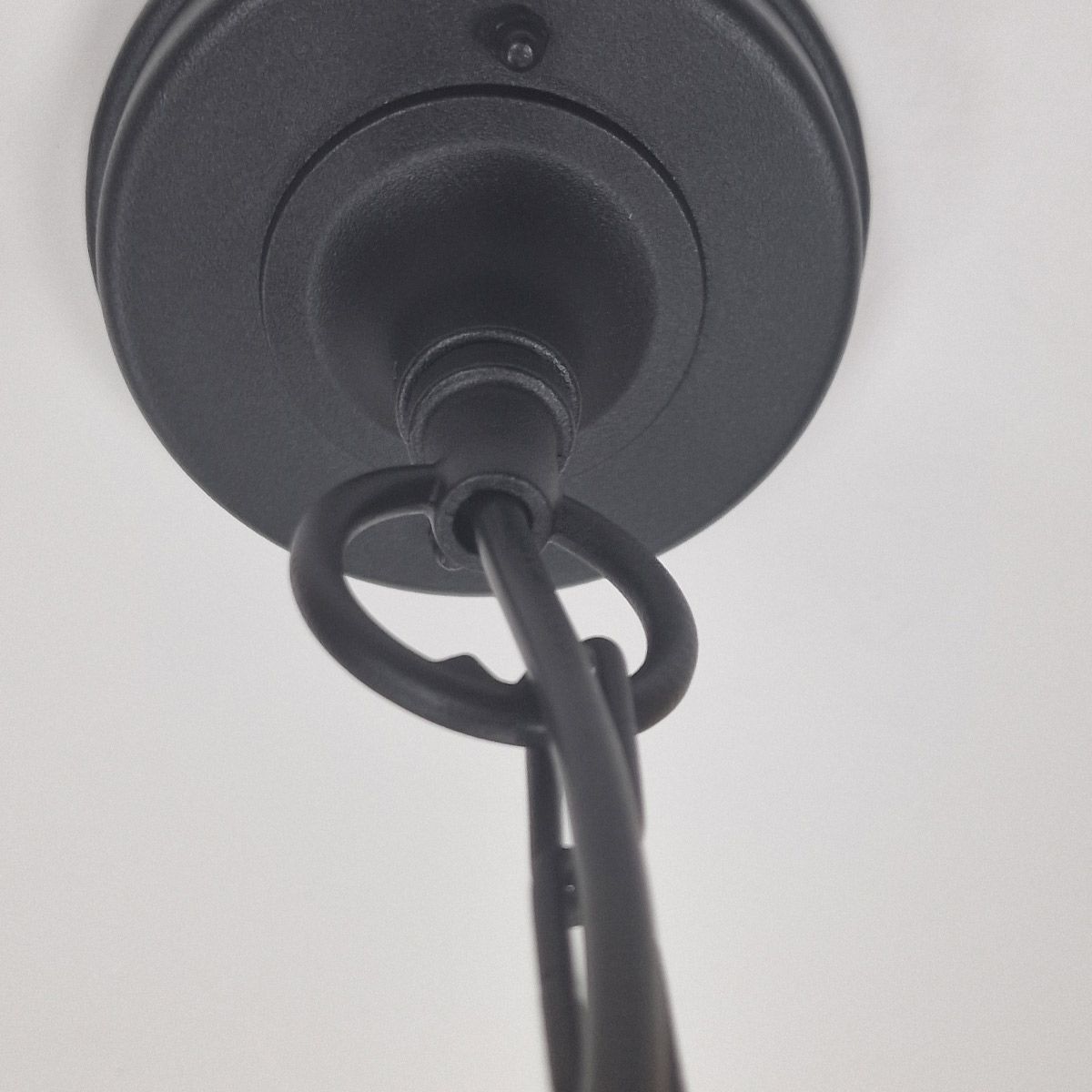 Chapel 1 Light Medium/Large Chain Lantern - Black IP44 E27