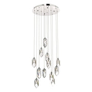 Crystal 12/18 Light Cluster Pendant Polished Chrome & Crystal - Cusack Lighting