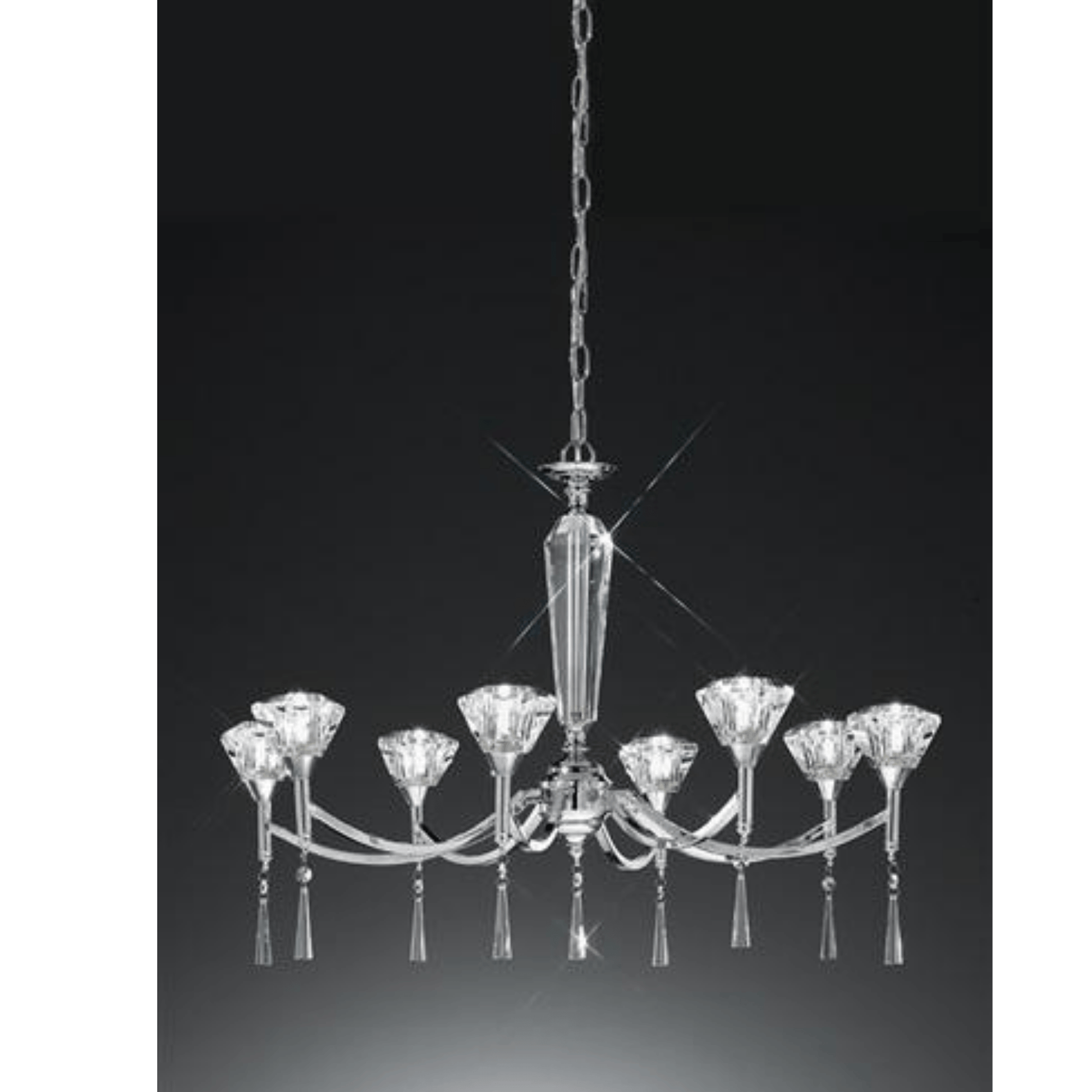 FRANKLITE Desian FL2237/8 Chandelier - Cusack Lighting