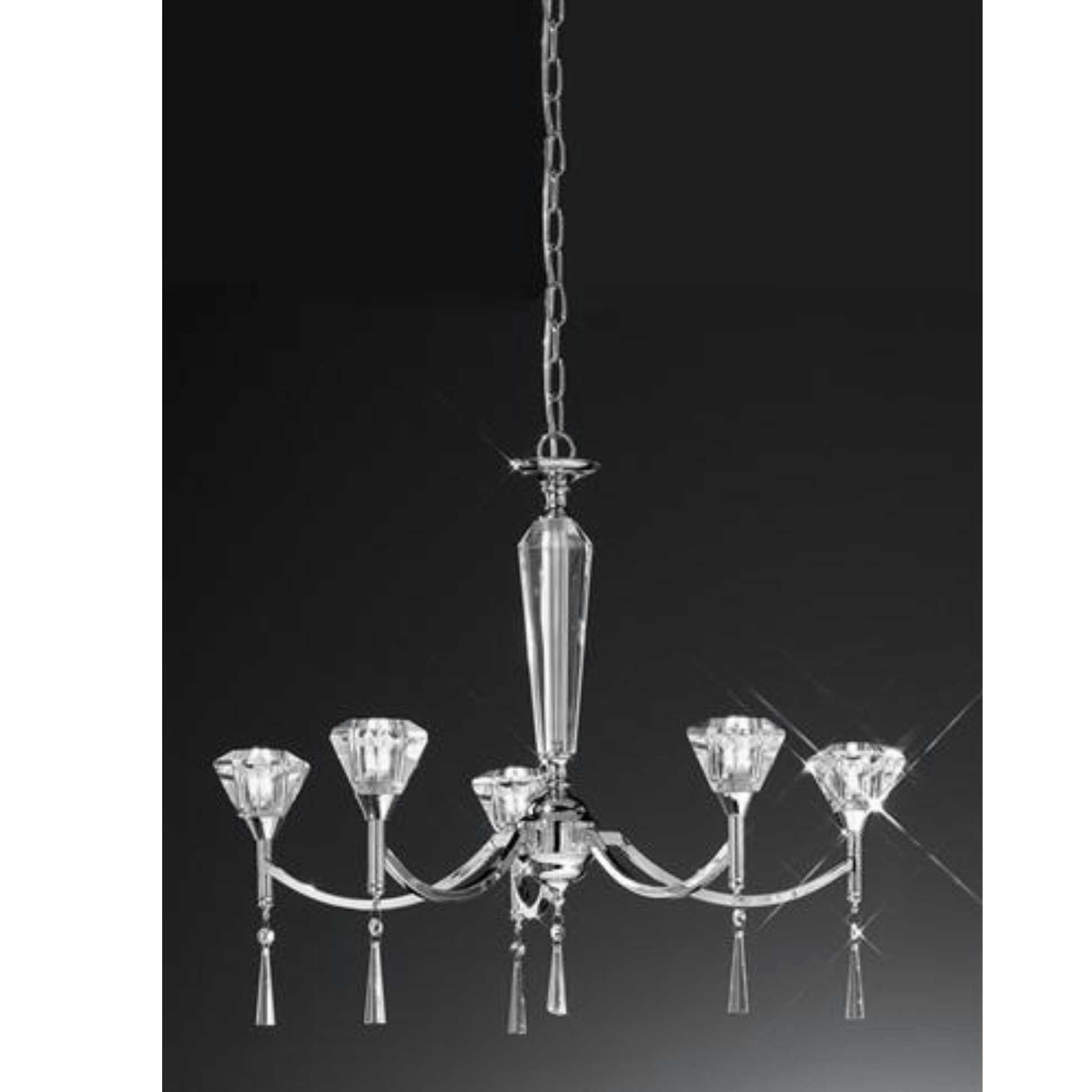 Crystelle 5/8 Light Chandelier