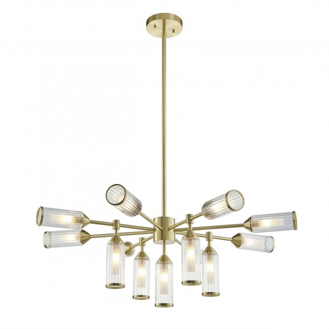 Larson 13/12 Light Pendant in Satin Brass
