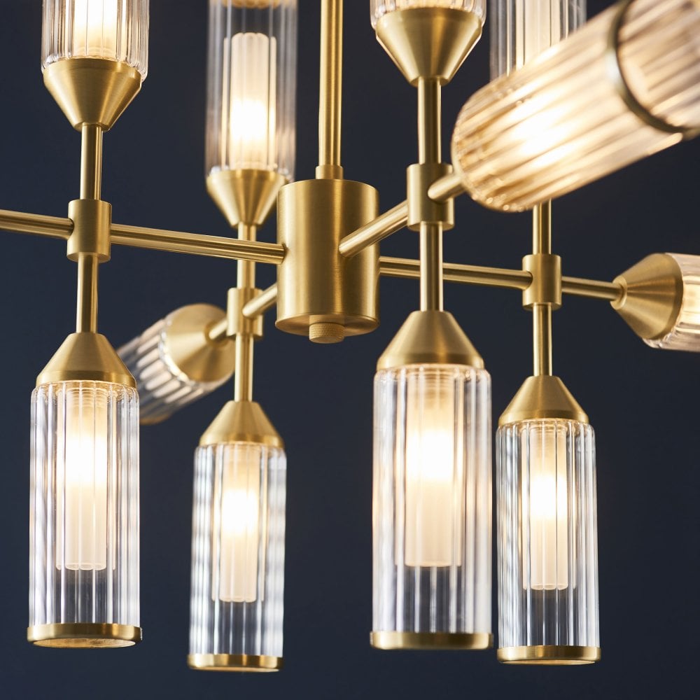 Larson 13/12 Light Pendant in Satin Brass