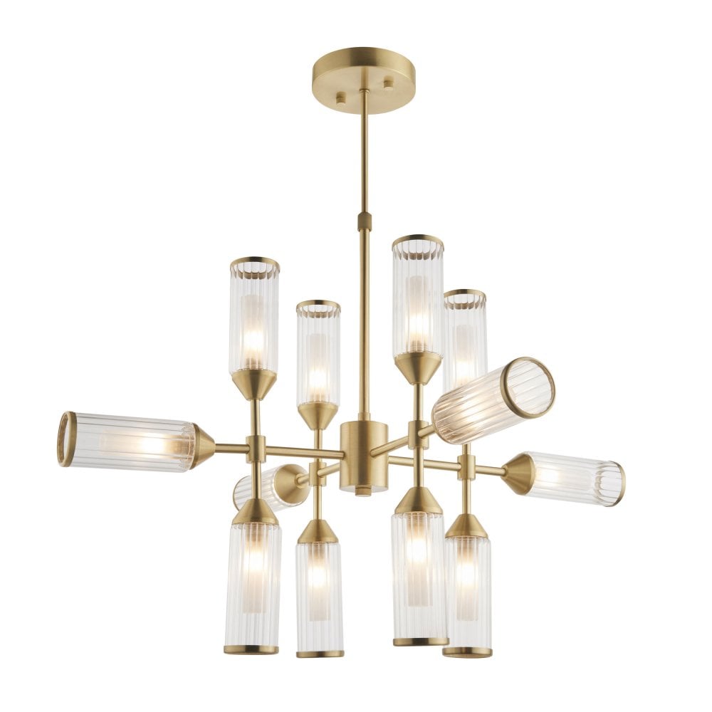 Larson 13/12 Light Pendant in Satin Brass
