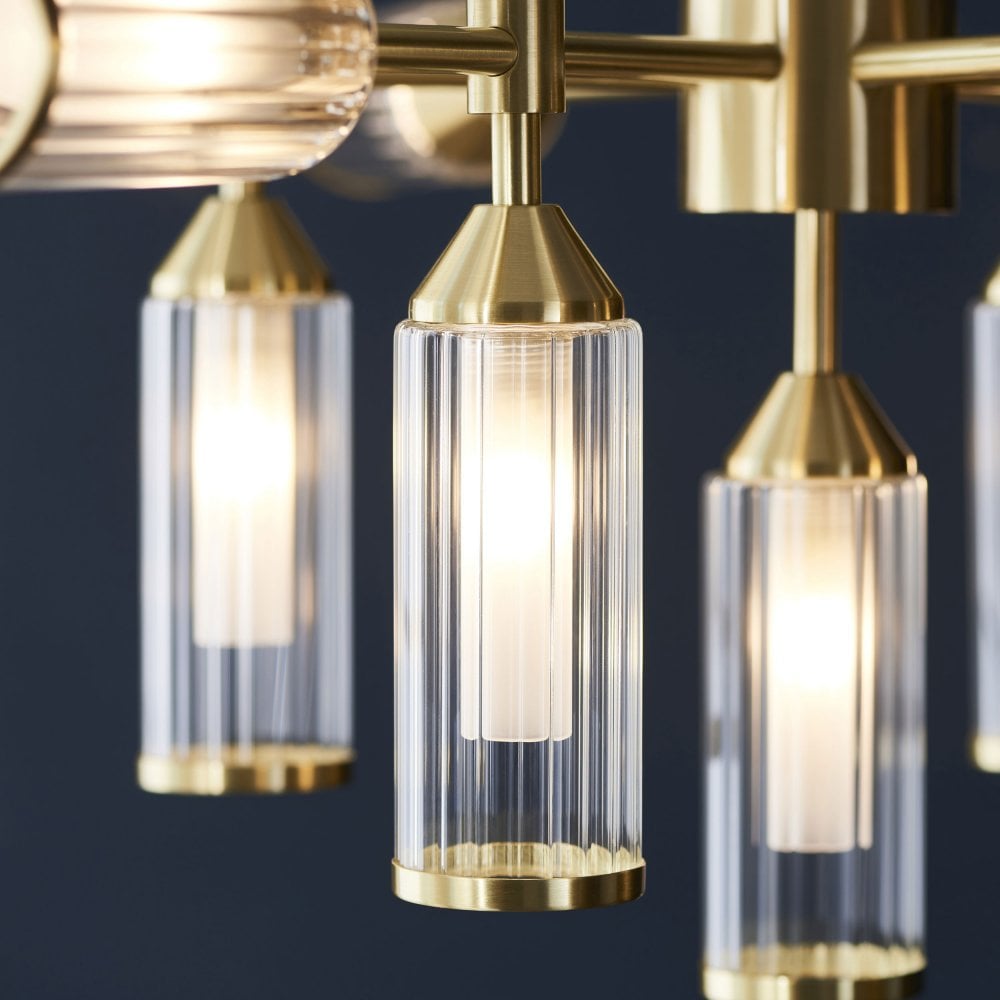 Larson 13/12 Light Pendant in Satin Brass