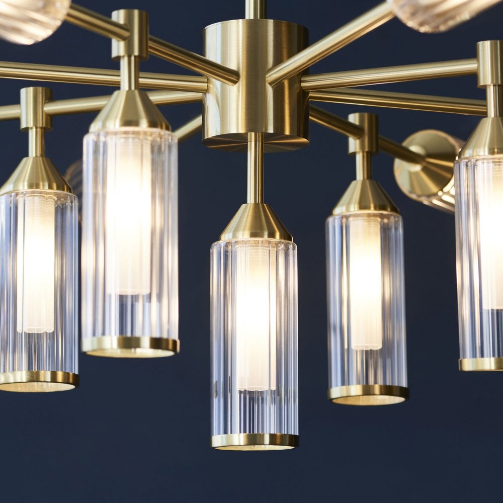 Larson 13/12 Light Pendant in Satin Brass