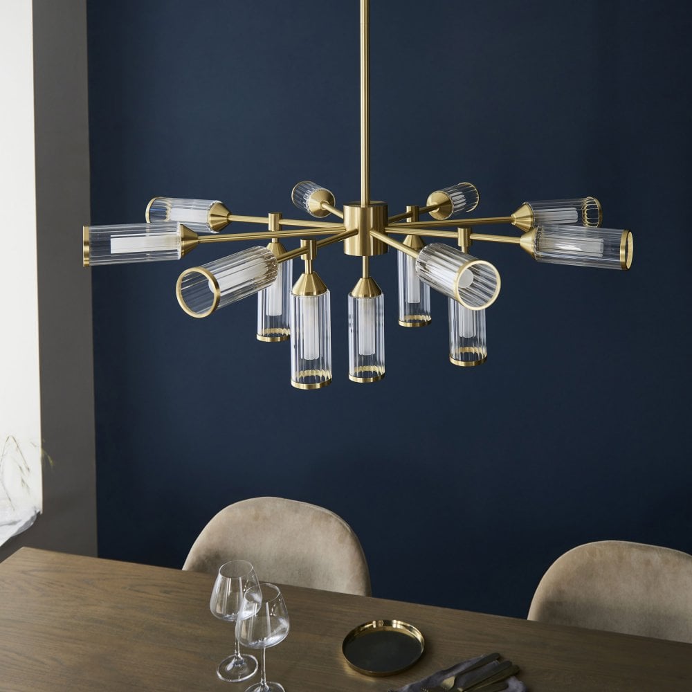 Larson 13/12 Light Pendant in Satin Brass