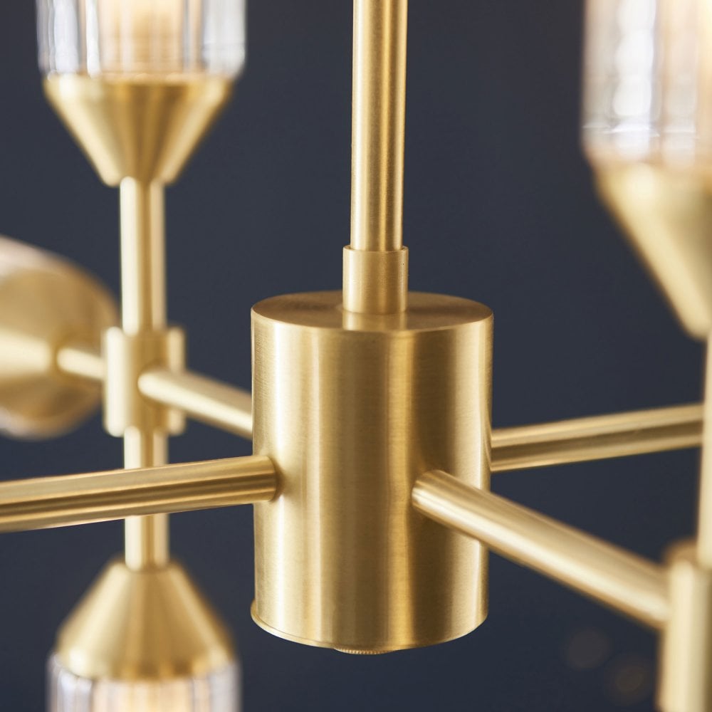 Larson 13/12 Light Pendant in Satin Brass