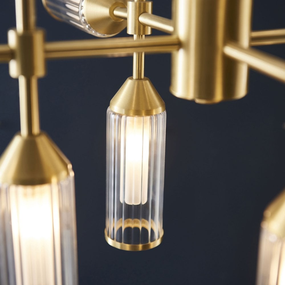 Larson 13/12 Light Pendant in Satin Brass