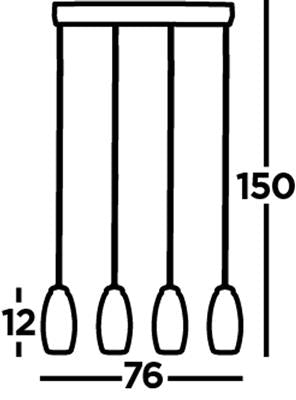 Cyclone 4Lt Kitchen Light - Various Finish