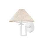 Gladwyne 1Lt Wall Sconce - Textured White