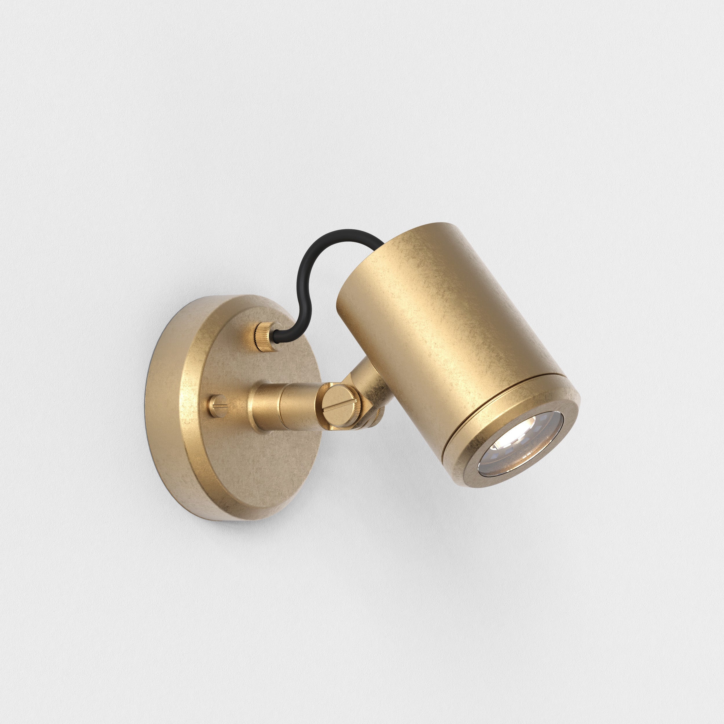 Jura Single Spot Spotlight IP65 - Solid Brass
