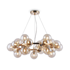 Dallas 25lt Centre Ceiling Light - Gold & Cognac - Promotional Offer