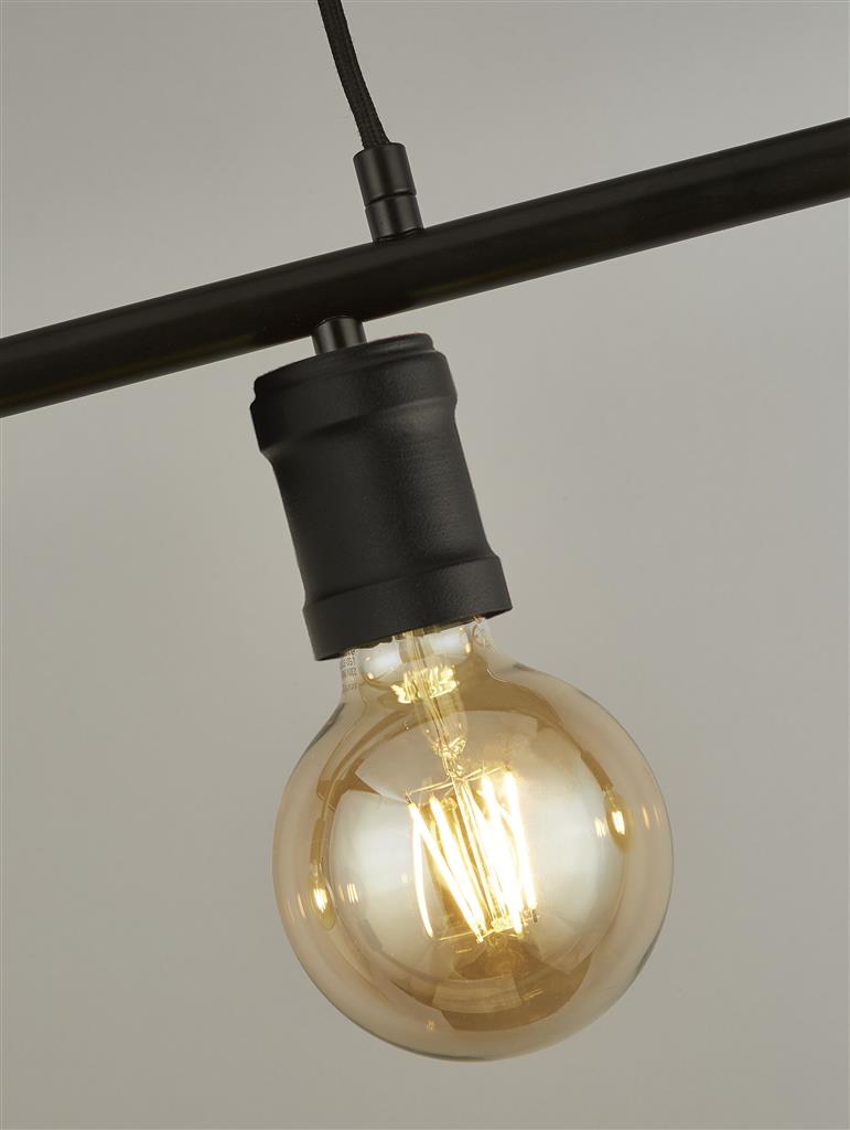 Dance 4Lt Kitchen Light - Sand Black Metal