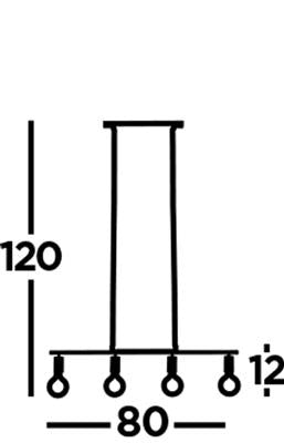 Dance 4Lt Kitchen Light - Sand Black Metal