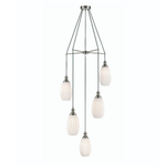 Dante 5 Light Spreader - Satin Nickel Finish