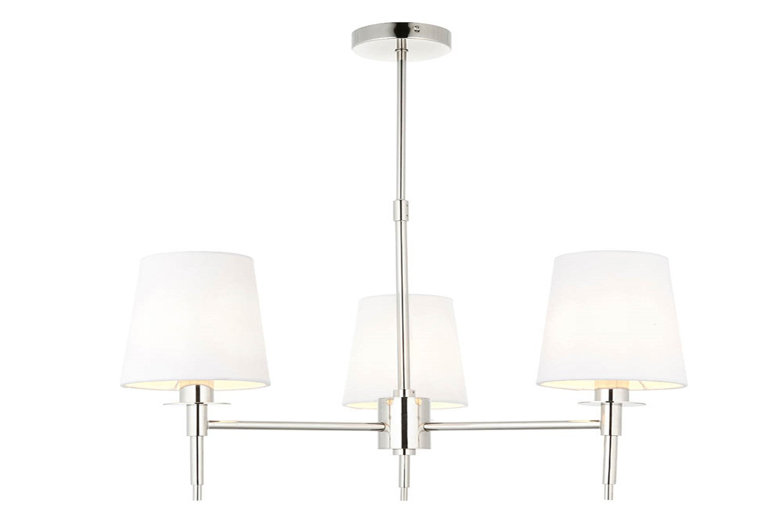 Daphney 3Lt Centre Ceiling Light - Bright Nickel