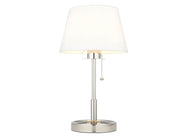 Daphney Table Lamp - Bright Nickel / Satin Brass