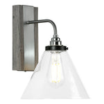 Aspen 1 Wall Light in Wood/Silver birch  Effect