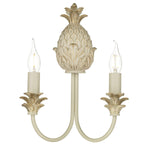 Cabana Double Wall Light in Cream Gold