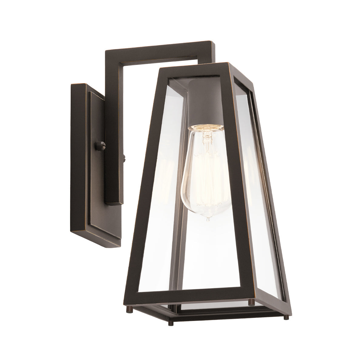 Delison Small Wall Lantern - Rubbed Bronze Finish