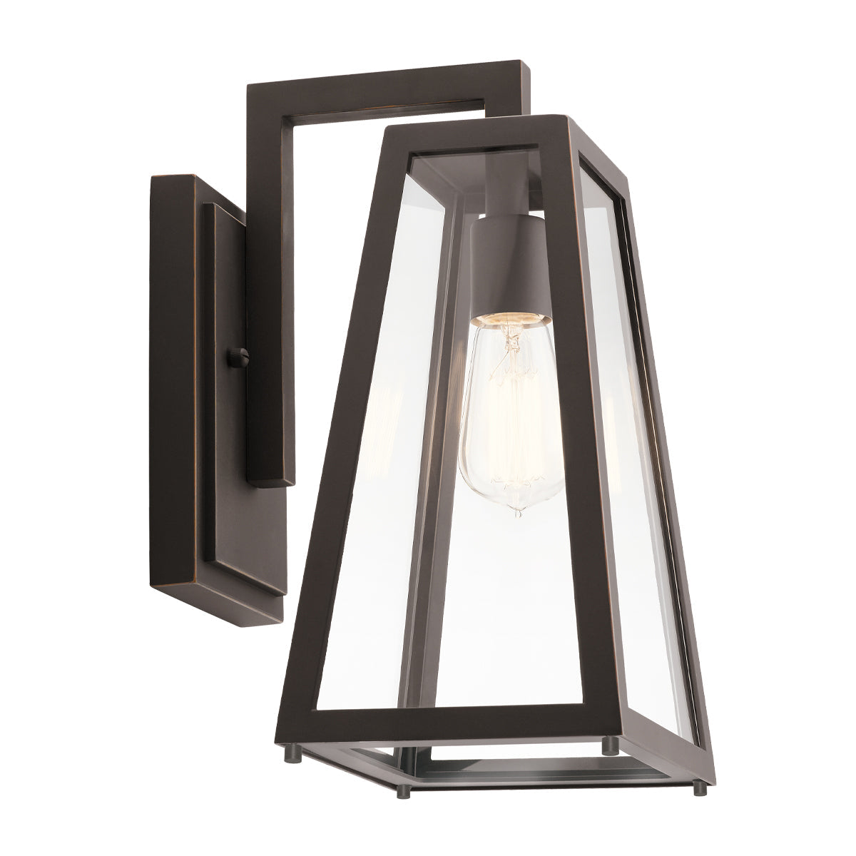 Delison Medium Wall Lantern - Rubbed Bronze Finish