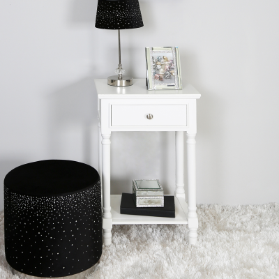 Delta Taupe/White Finish  End Table