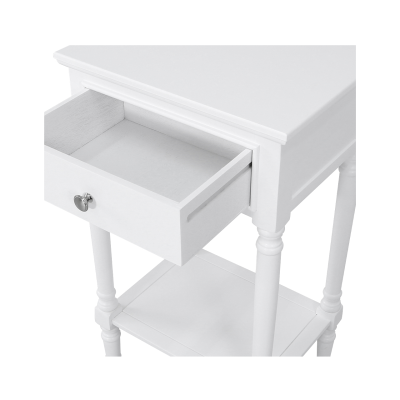 Delta Taupe/White Finish  End Table