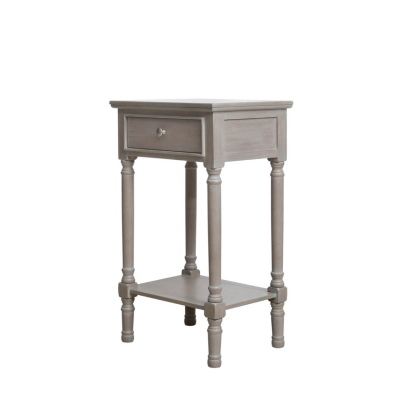 Delta Taupe/White Finish  End Table