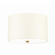 Fletcher Flush - In Various Sizes & Finishes Ivory Shade E27