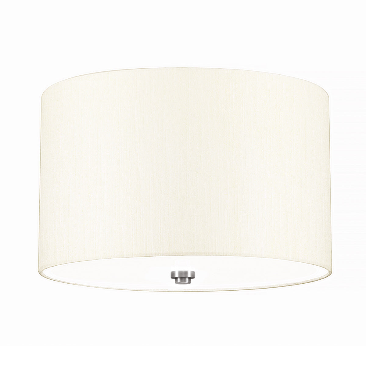 Fletcher Flush - In Various Sizes & Finishes Ivory Shade E27