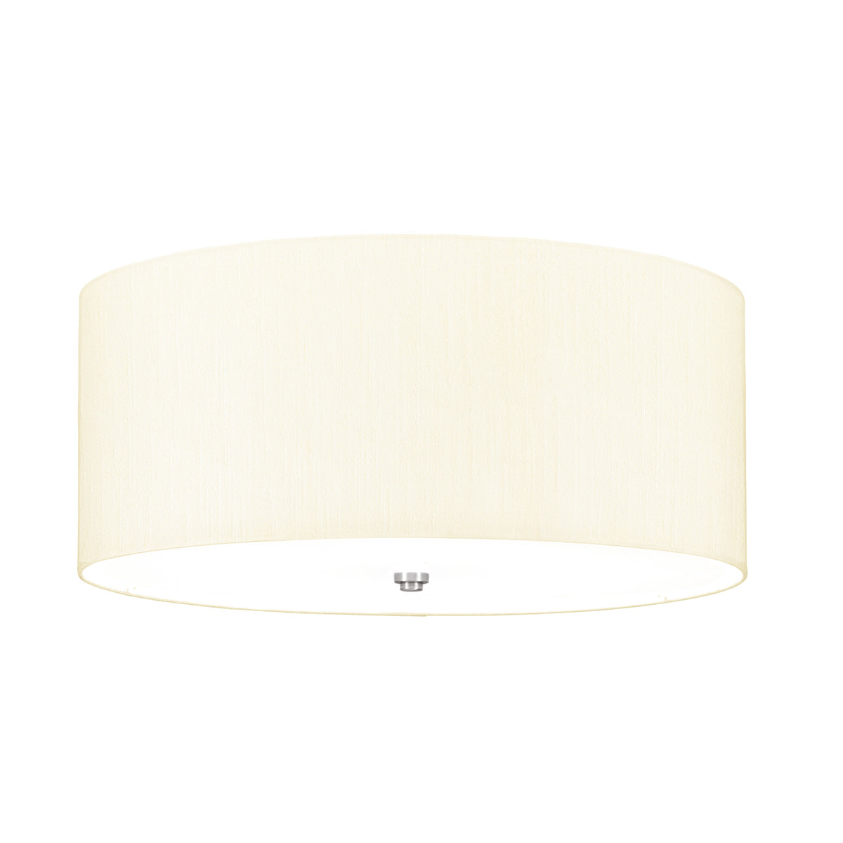 Fletcher Flush - In Various Sizes & Finishes Ivory Shade E27