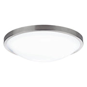 Dar Dover Round Acrylic Flush IP44 Satin Chrome - Cusack Lighting