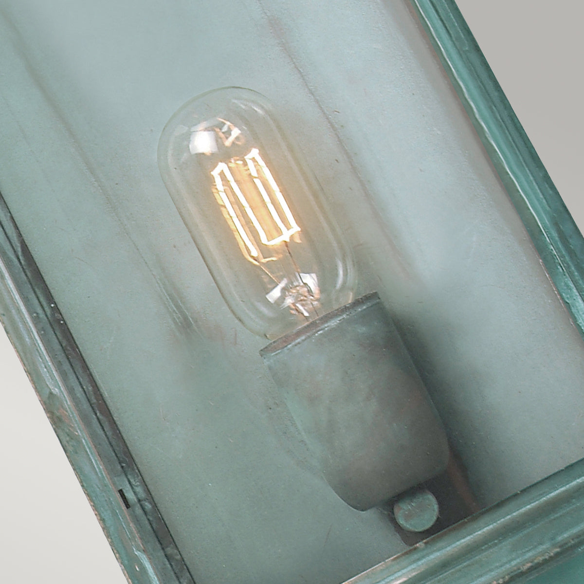 Downing Street Wall Lantern – Verdigris Finish