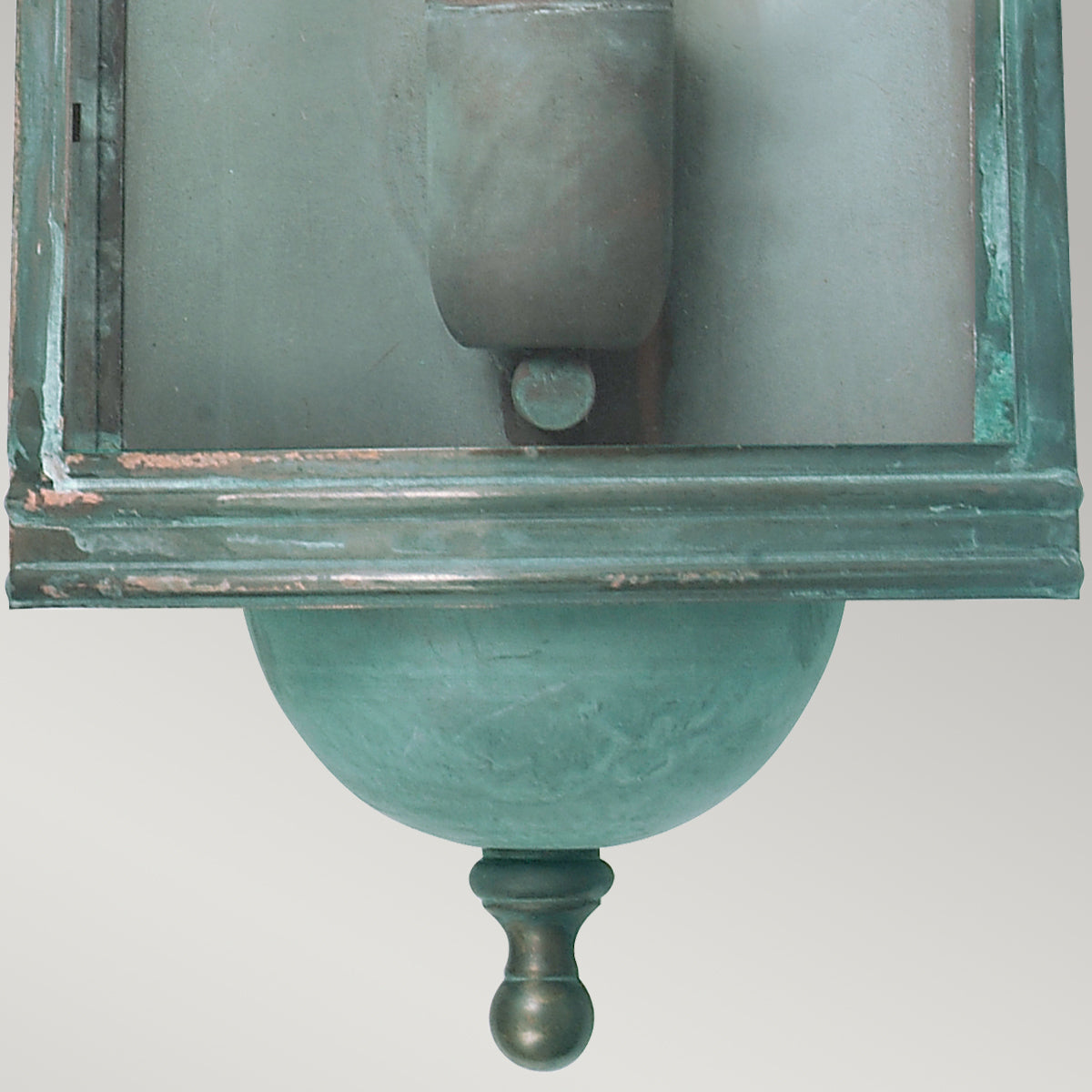 Downing Street Wall Lantern – Verdigris Finish