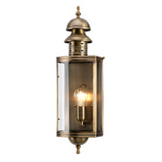 Downing Street Wall Lantern – Aged Brass Finish