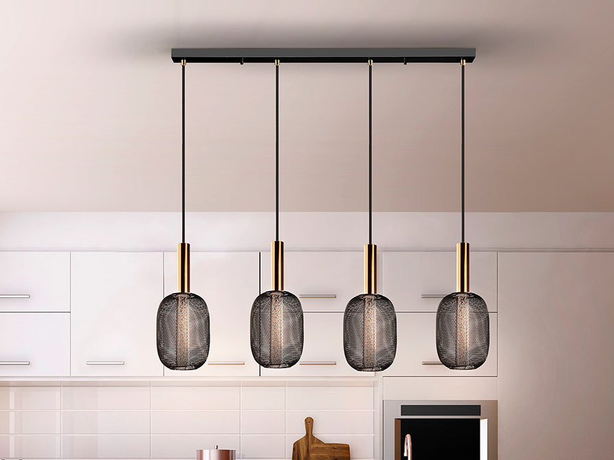 Micron Kitchen Light - Chrome & Gold/Gold & Black Finish