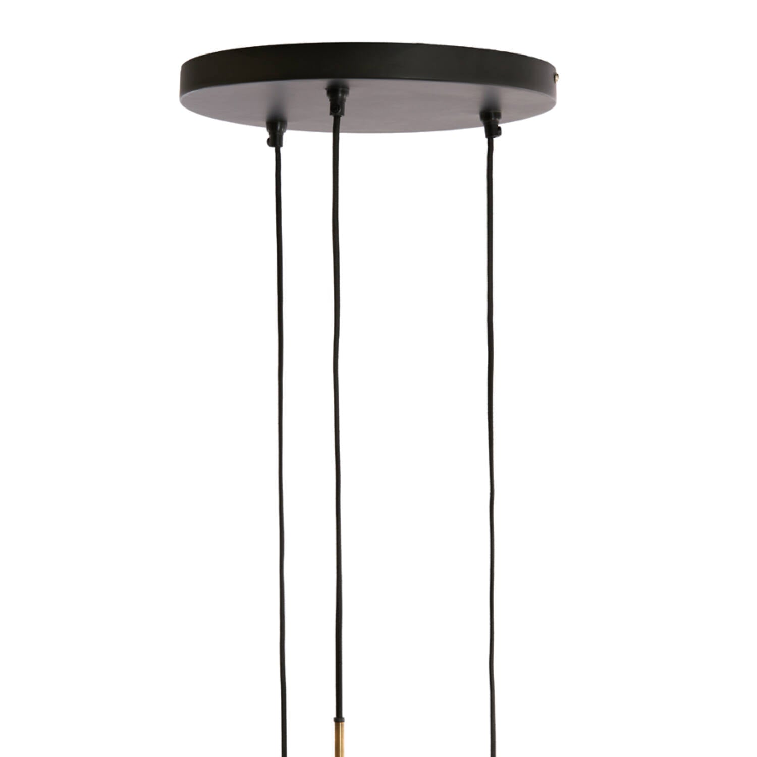 Yaelle Hanging Lamp 3 L Ø36x97 Cm Antique Bronze+matt Black