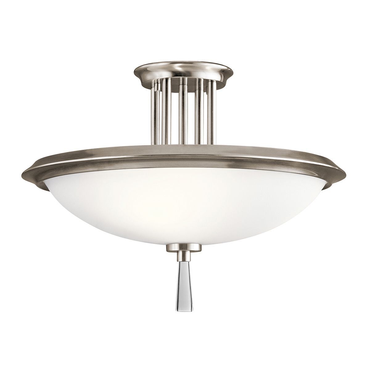 Dreyfus 3L Semi Flush Ceiling Light - Classic Pewter Finish