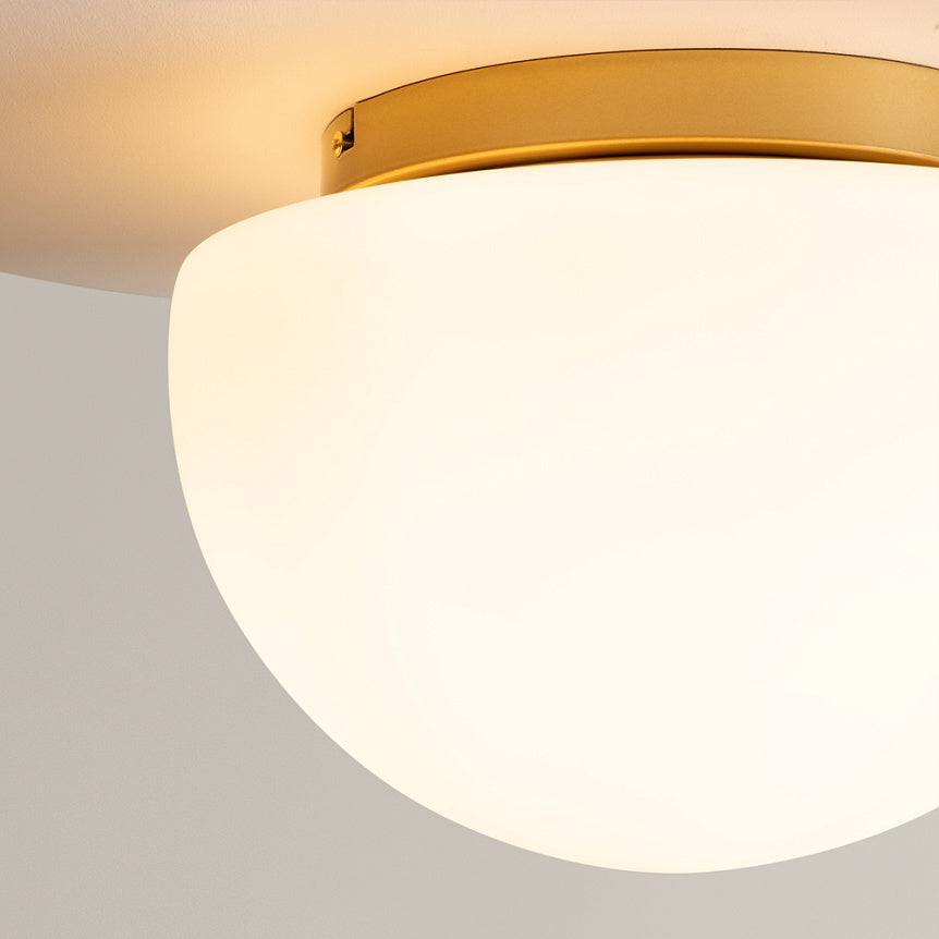 Glassy Ceiling Lamp- Gold/ Black Finishes