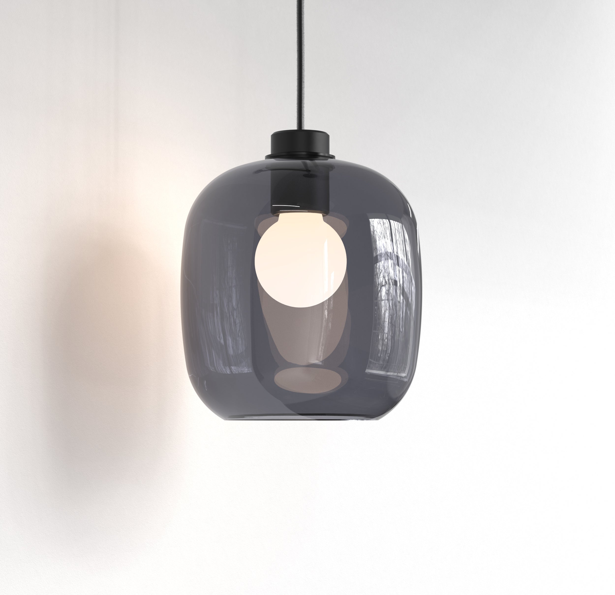 Curve Glass 220/285 Glass Shade