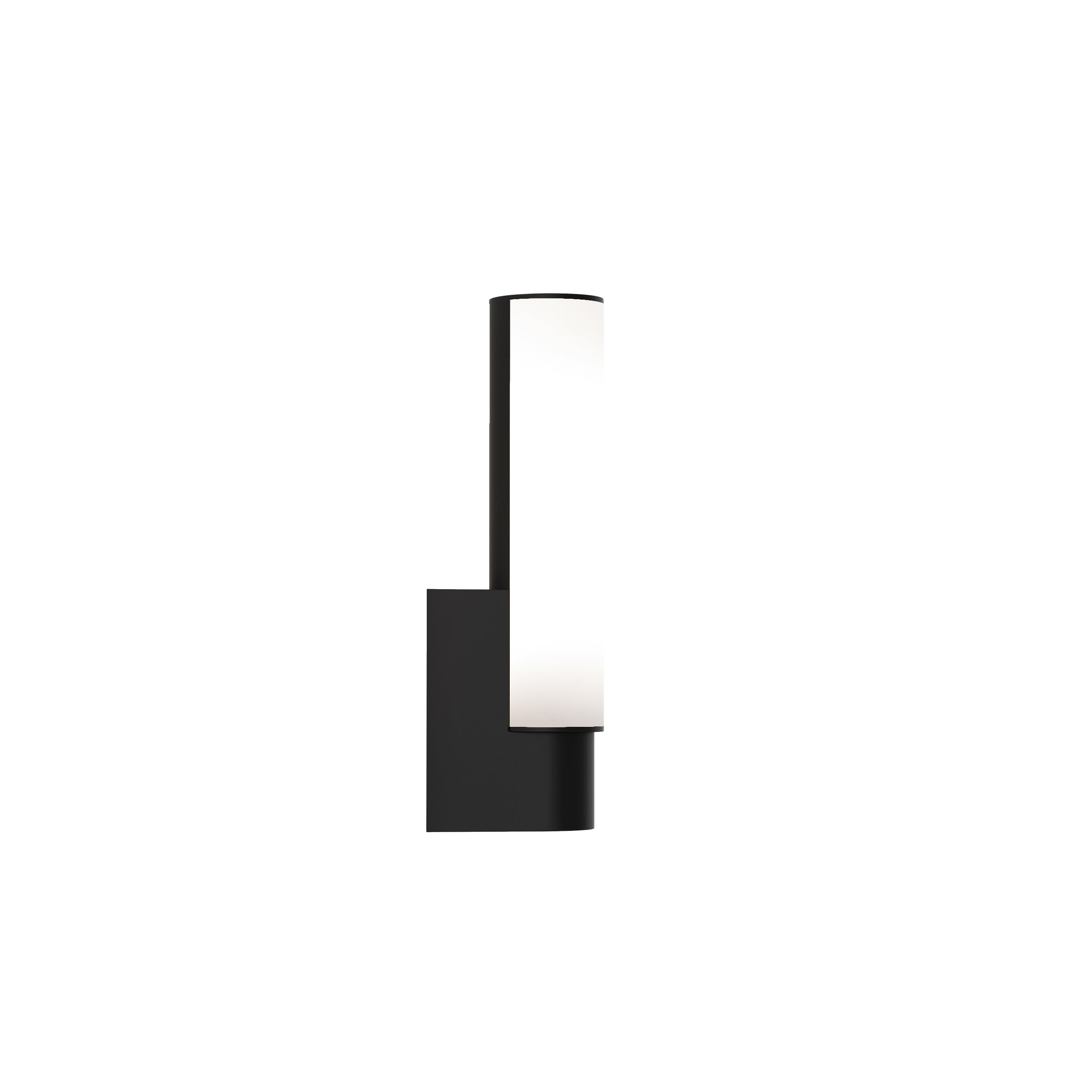 Kyoto LED Bathroom Wall Light- Matt Black/ Polished Chrome
