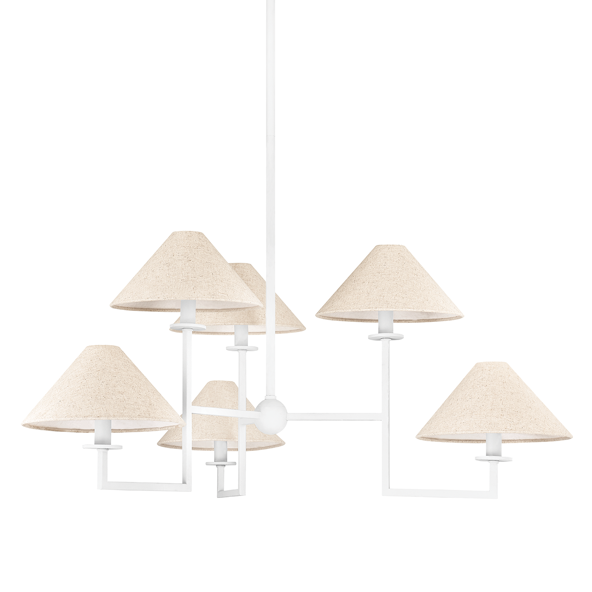 Gladwyne 3/6Lt Chandelier - Textured White