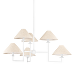 Gladwyne 3/6Lt Chandelier - Textured White