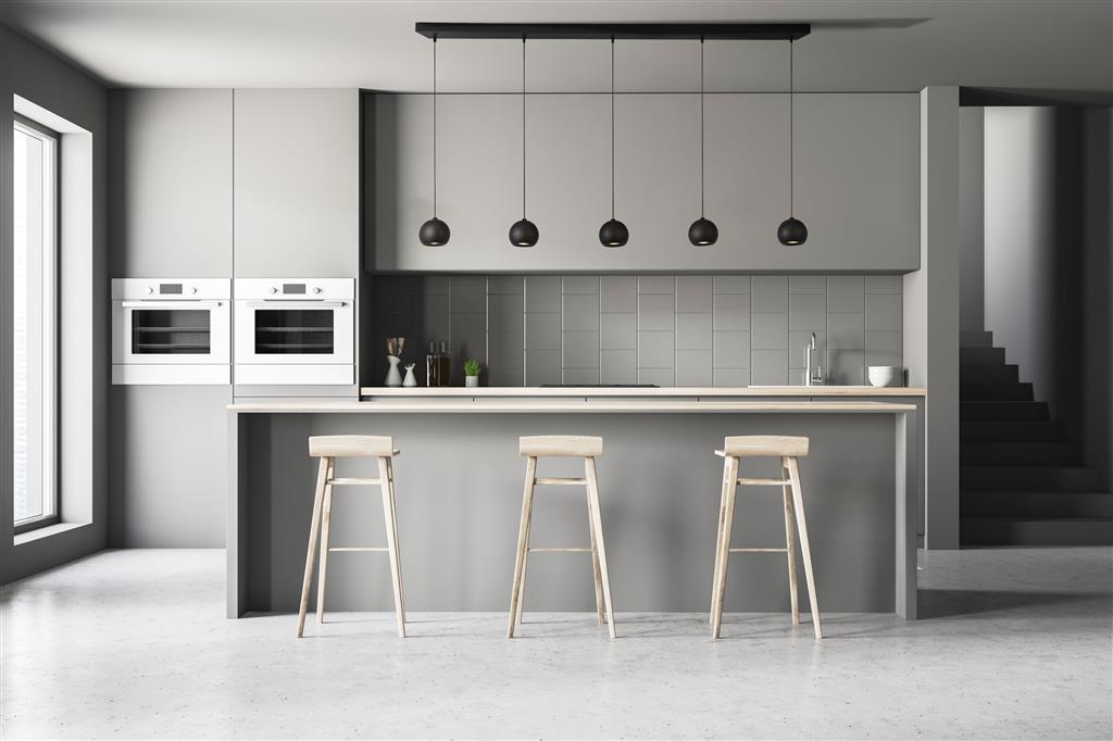 Eindhoven  4/5Lt Kitchen Light - Sand Black Metal