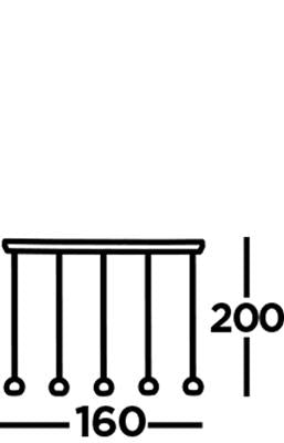 Eindhoven  4/5Lt Kitchen Light - Sand Black Metal