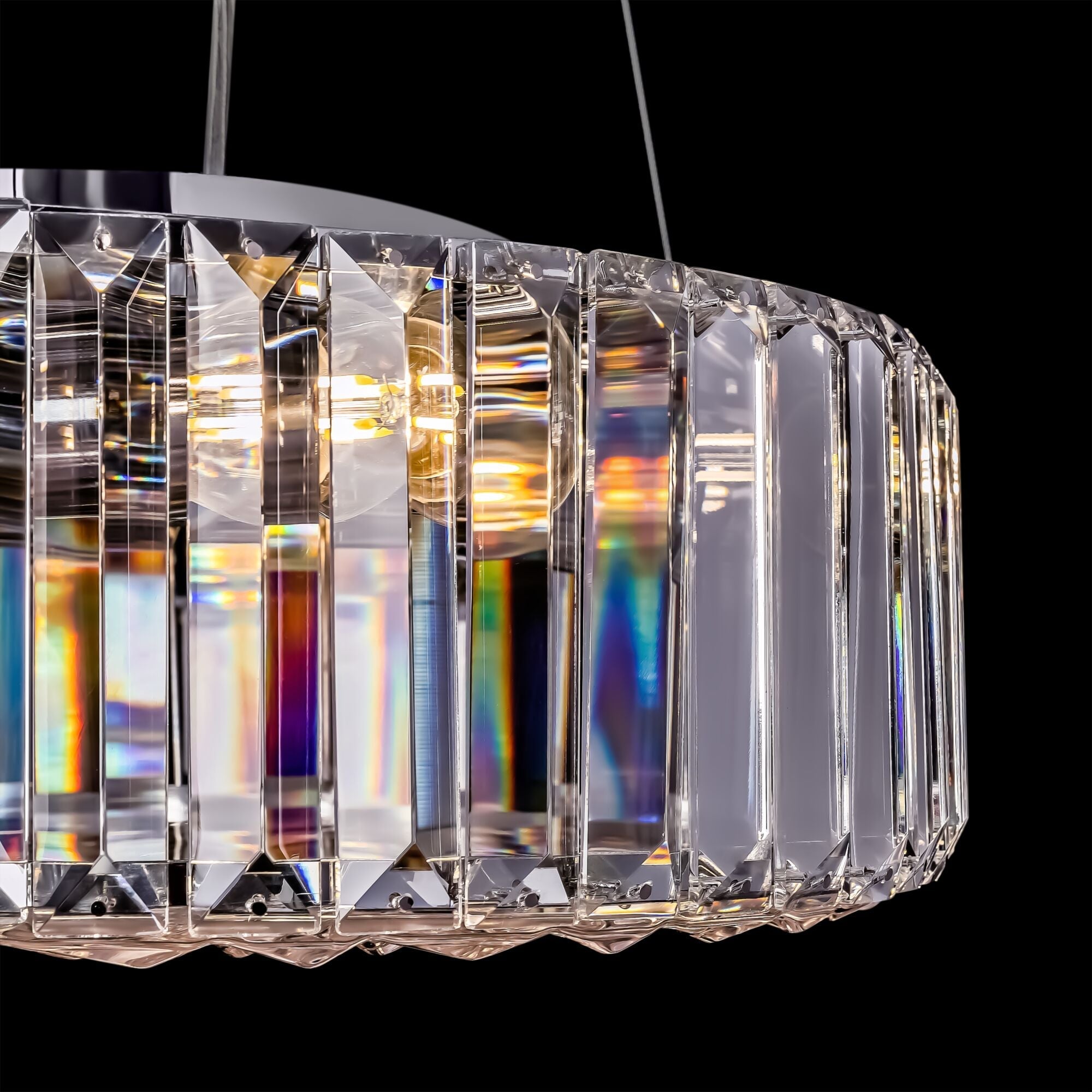 Recinto 6/8Lt Crystal Ceiling Light - Chrome Finish